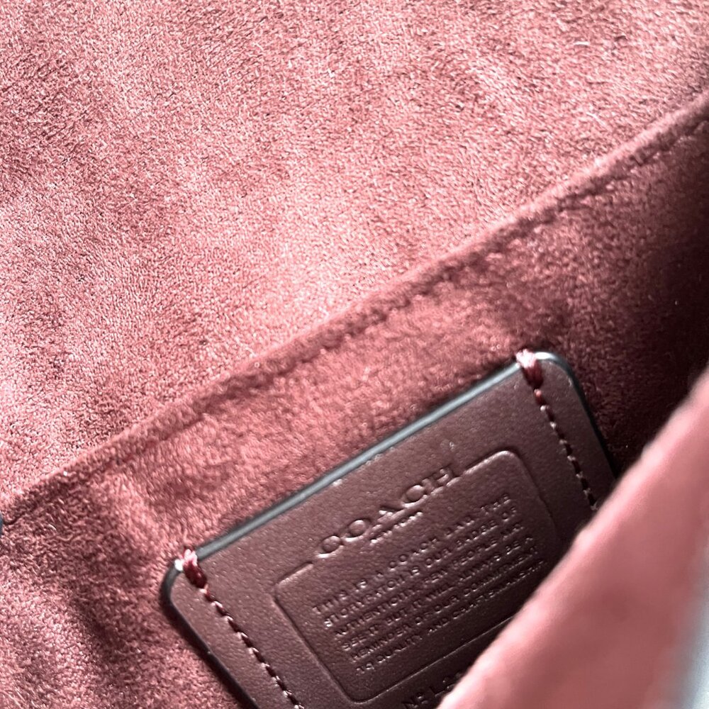 Coach Pepper Satchel in Signature Canvas (Black/Brown) No. C1325 - Picture 10 of 16